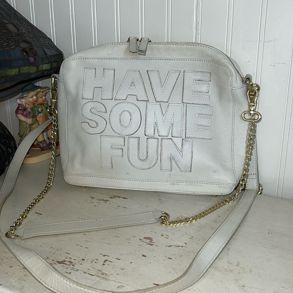 HSFT Have some fun today Elsie convertible leather shoulder bag or crossbody